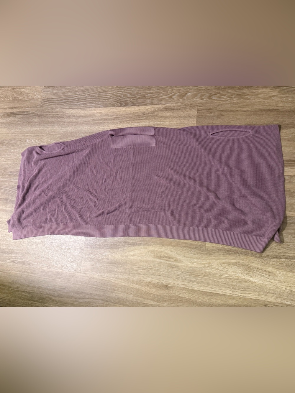 Lululemon Pull Over Poncho Cape Sweater Rose Pink One Size Fits All Drapey
